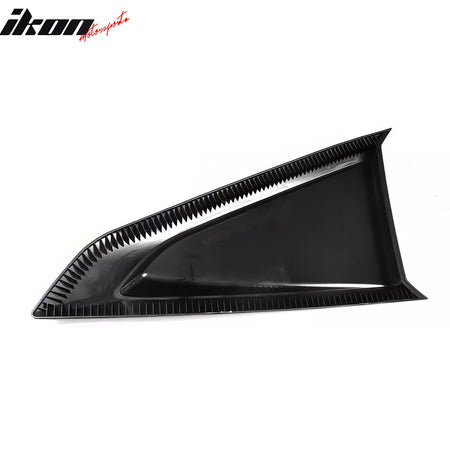 Fits 24-26 Ford Mustang Coupe V Style Side Window Louvers ABS 2PCS - Gloss Black