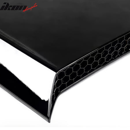 Fits 24-26 Ford Mustang Coupe V Style Side Window Louvers ABS 2PCS - Gloss Black