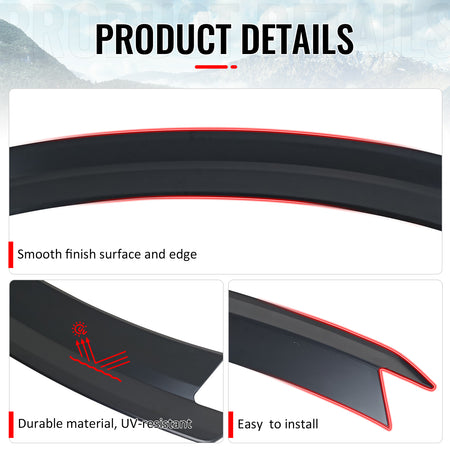 Fits 24-26 Ford Mustang S650 7th Gen R Style Rear Trunk Spoiler Lip Primer Black