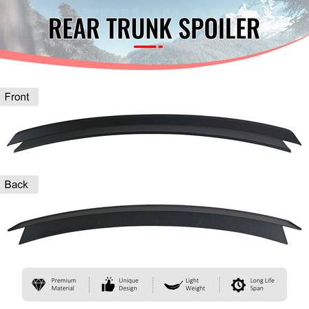 Fits 24-26 Ford Mustang S650 7th Gen R Style Rear Trunk Spoiler Wing Matte Black