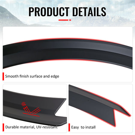 Fits 24-26 Ford Mustang S650 7th Gen R Style Rear Trunk Spoiler Wing Matte Black