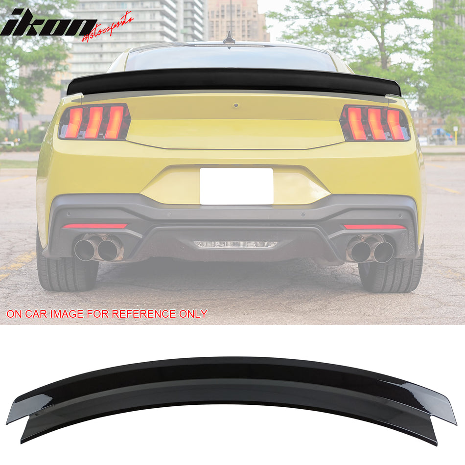 2024-2026 Ford Mustang S650 7th R Style Gloss Black Trunk Spoiler ABS
