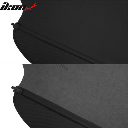 Fits 24-26 GMC Hummer EV SUV Retractable Rear Cargo Cover Carbon Fiber Texture