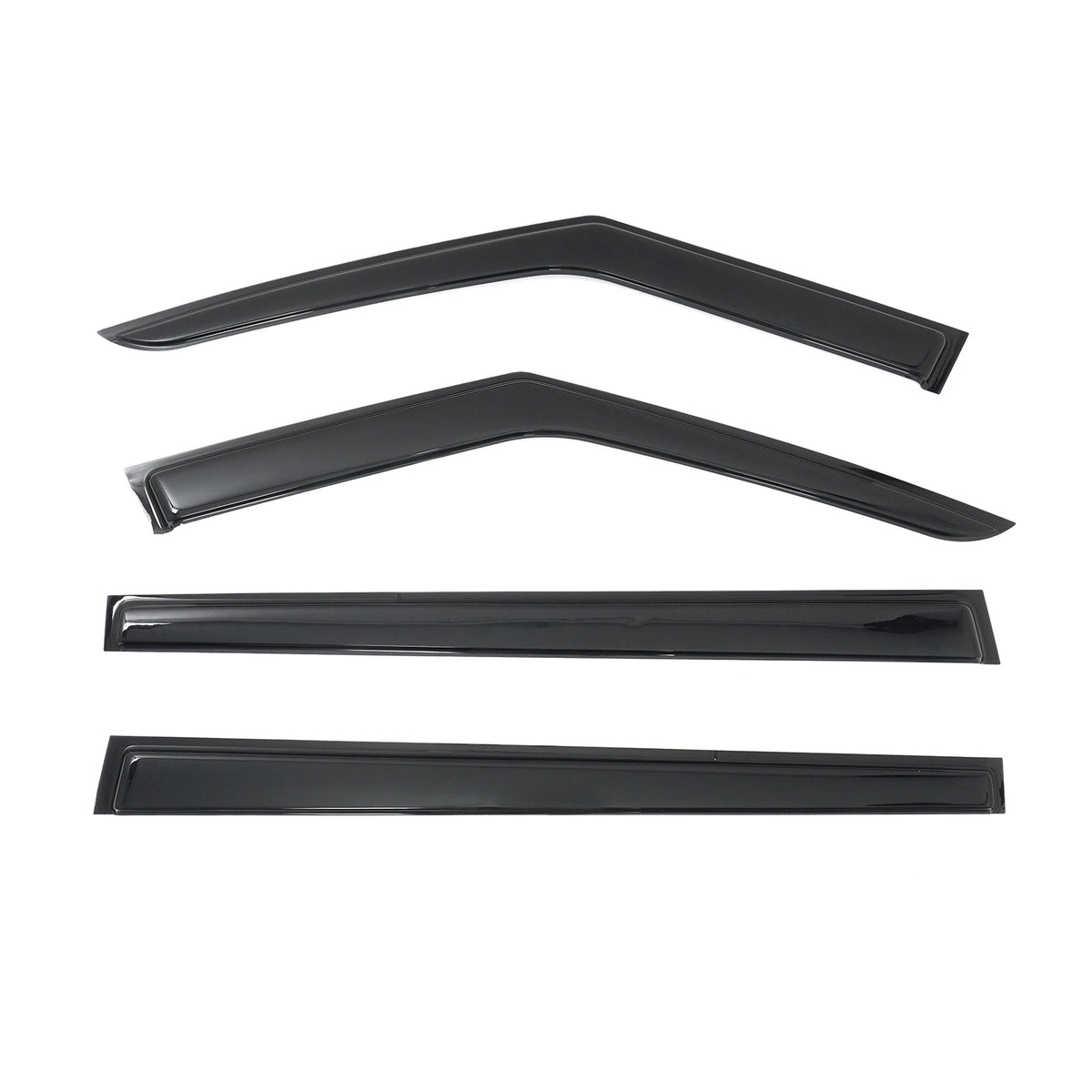 Fits 24-26 Hyundai Santa Fe Window Visors Vent Rain Sun Guard Deflectors Tape-On