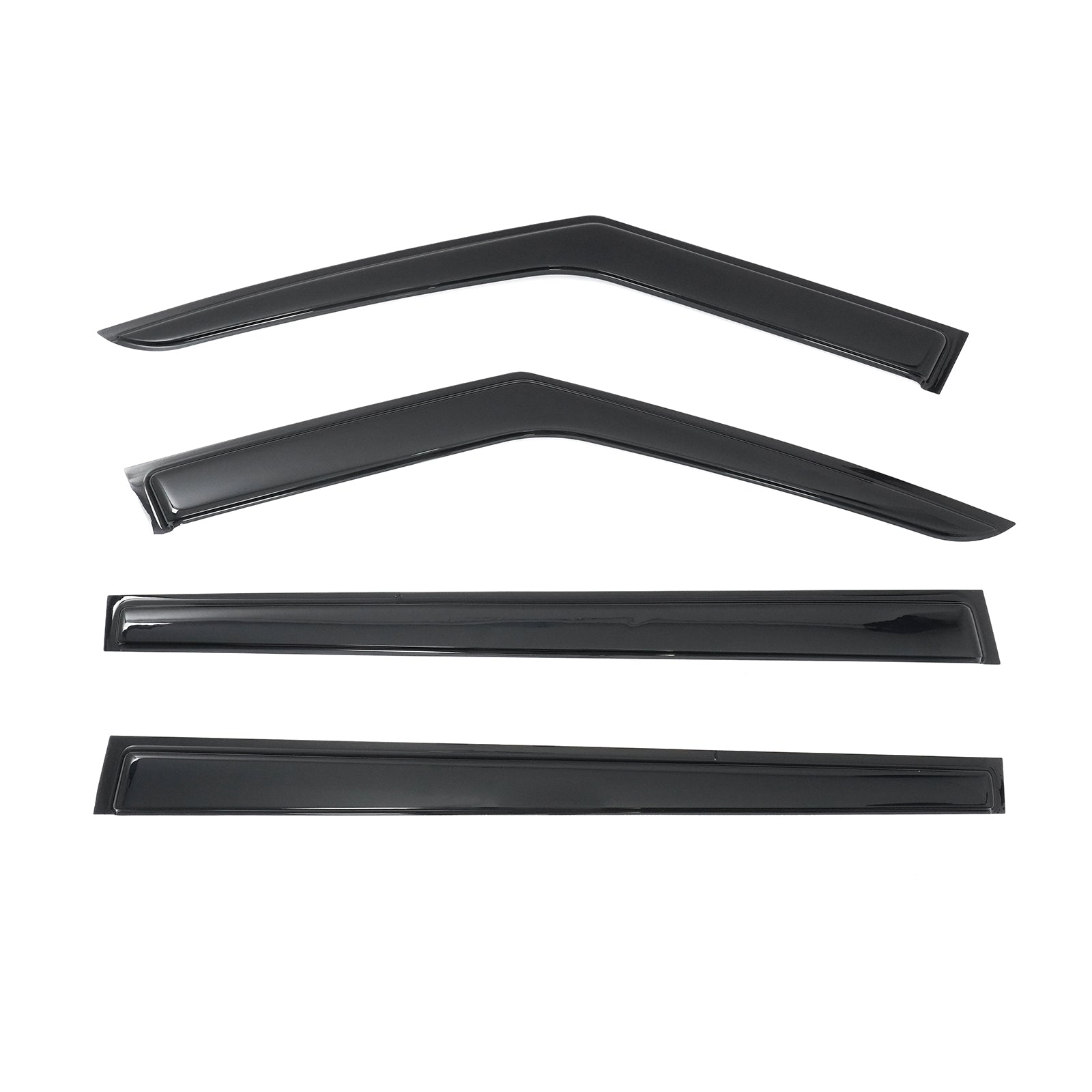 Fits 24-26 Hyundai Santa Fe Window Visors Vent Rain Sun Guard Deflectors Tape-On