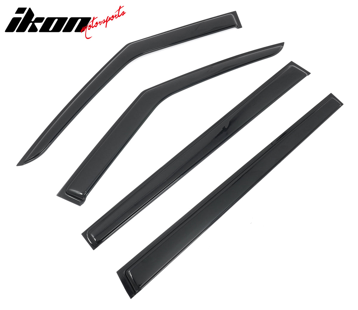 Fits 24-26 Hyundai Santa Fe Window Visors Vent Rain Sun Guard Deflectors Tape-On