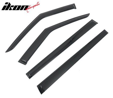 Fits 24-26 Hyundai Santa Fe Window Visors Vent Rain Sun Guard Deflectors Tape-On