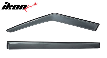 Fits 24-26 Hyundai Santa Fe Window Visors Vent Rain Sun Guard Deflectors Tape-On