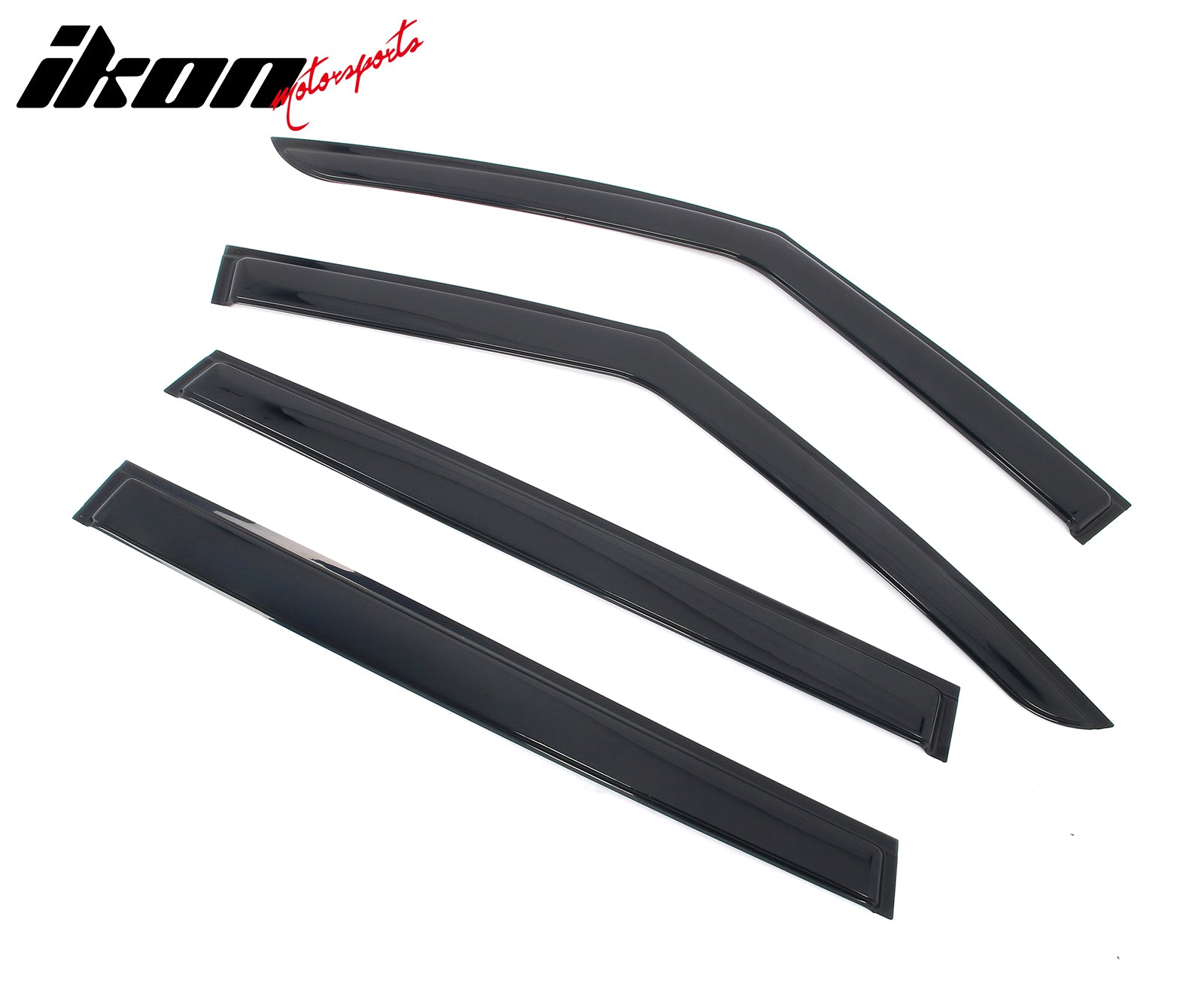 Fits 24-26 Kia EV9 Window Visors Vent Rain Wind Sun Guards Deflectors Tape-On