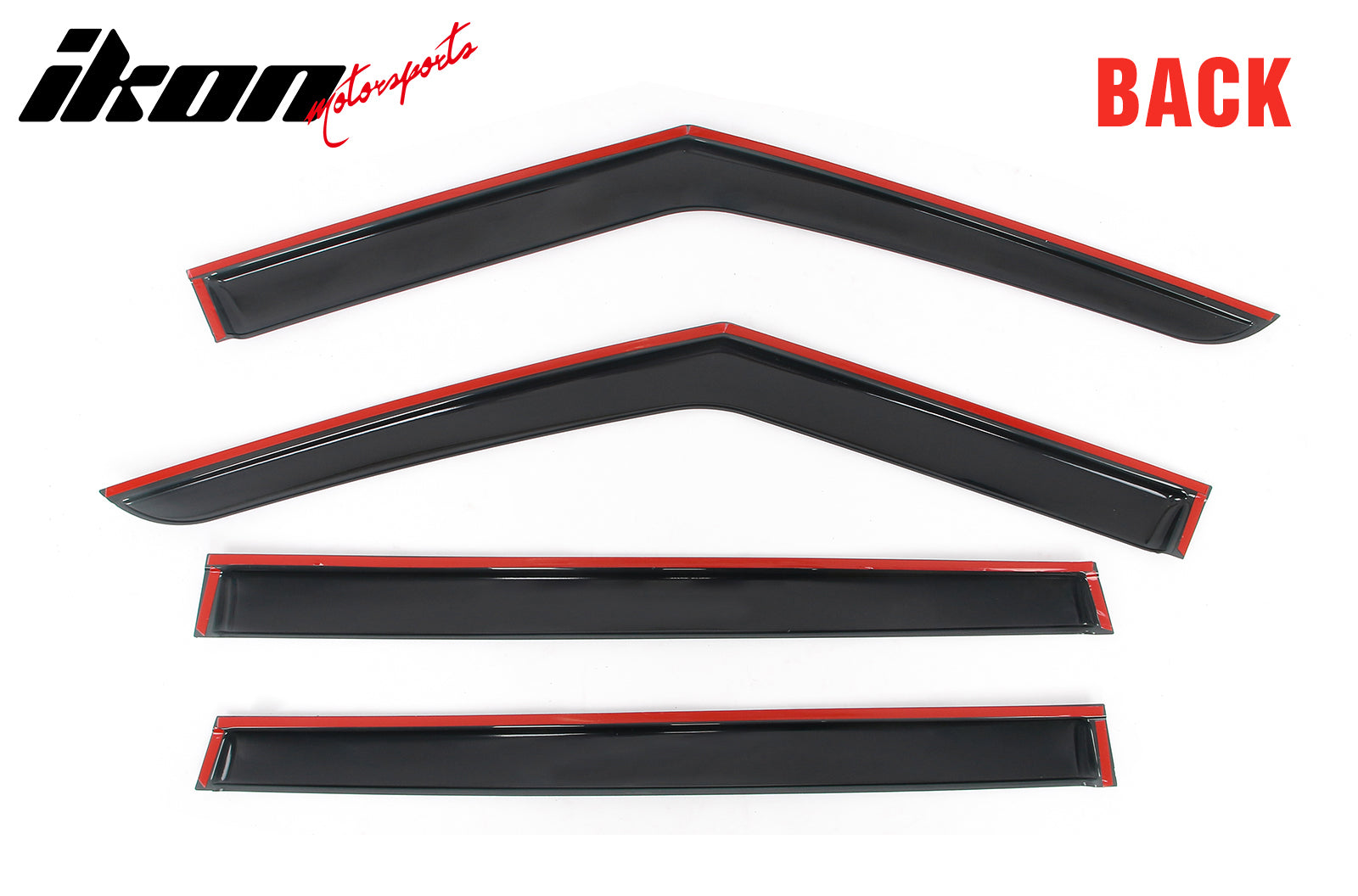 Fits 24-26 Kia EV9 Window Visors Vent Rain Wind Sun Guards Deflectors Tape-On