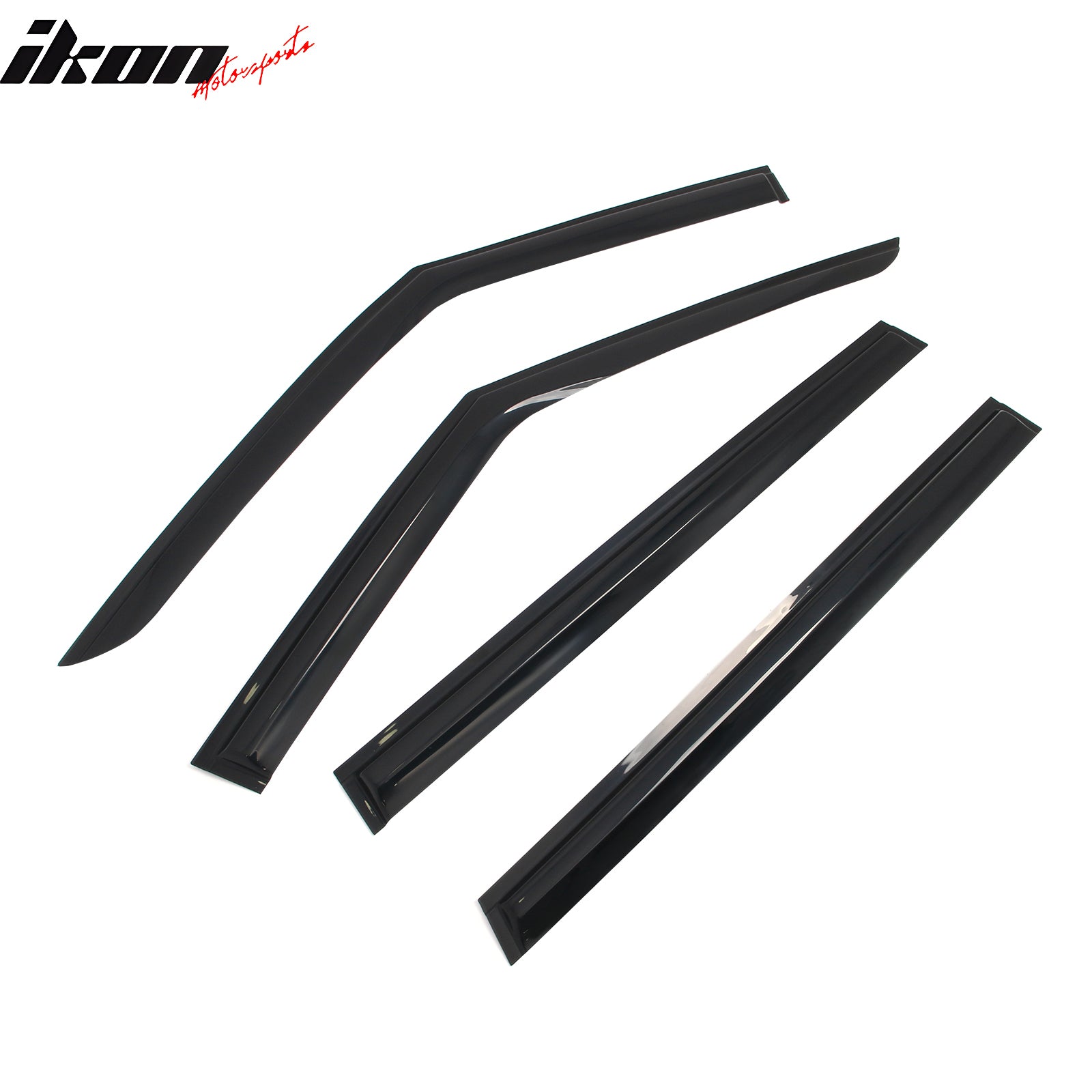 Fits 24-26 Kia EV9 Smoke Acrylic Window Visors Rain Sun Shade 4PCS - Mugen Style