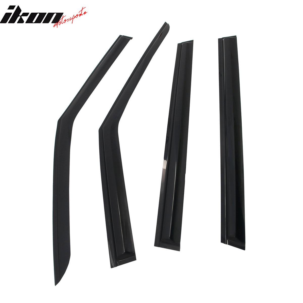 Fits 24-26 Kia EV9 Smoke Acrylic Window Visors Rain Sun Shade 4PCS - Mugen Style