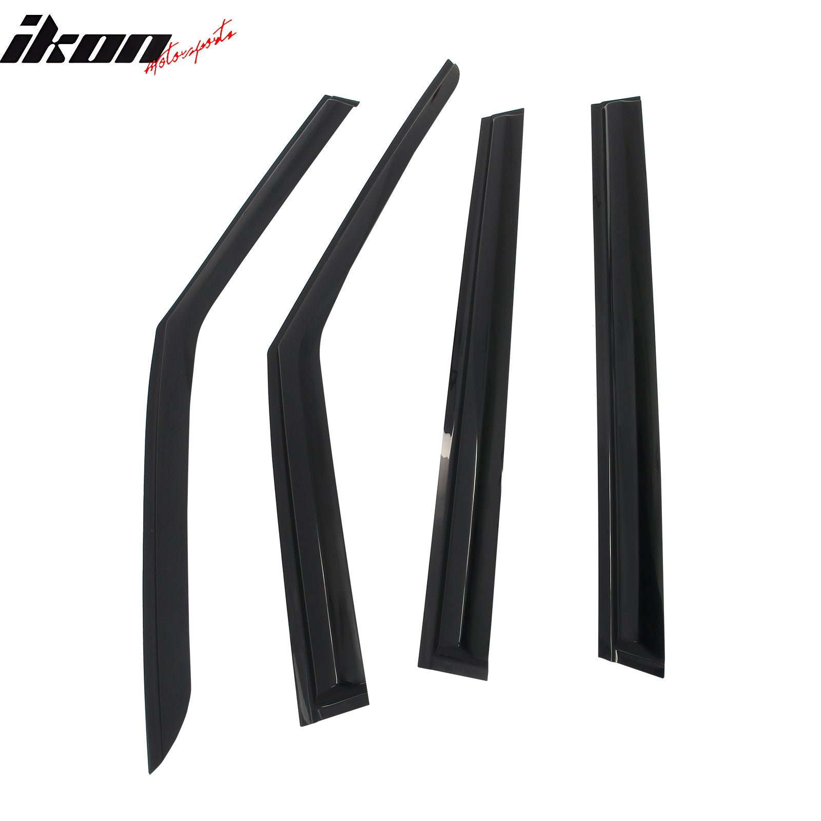 Fits 24-26 Kia EV9 Smoke Acrylic Window Visors Rain Sun Shade 4PCS - Mugen Style