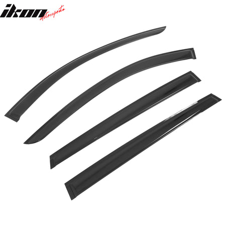 Fits 24-26 Mazda CX-70 CX-90 Window Visors Vent Rain Guards Deflector Tape-On