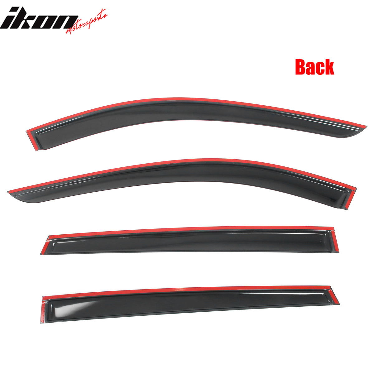 Fits 24-26 Mazda CX-70 CX-90 Window Visors Vent Rain Guards Deflector Tape-On