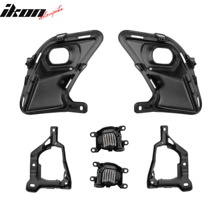 Fits 24-26 Toyota Grand Highlander LED Fog Lights Front Bumper Projector Lamps