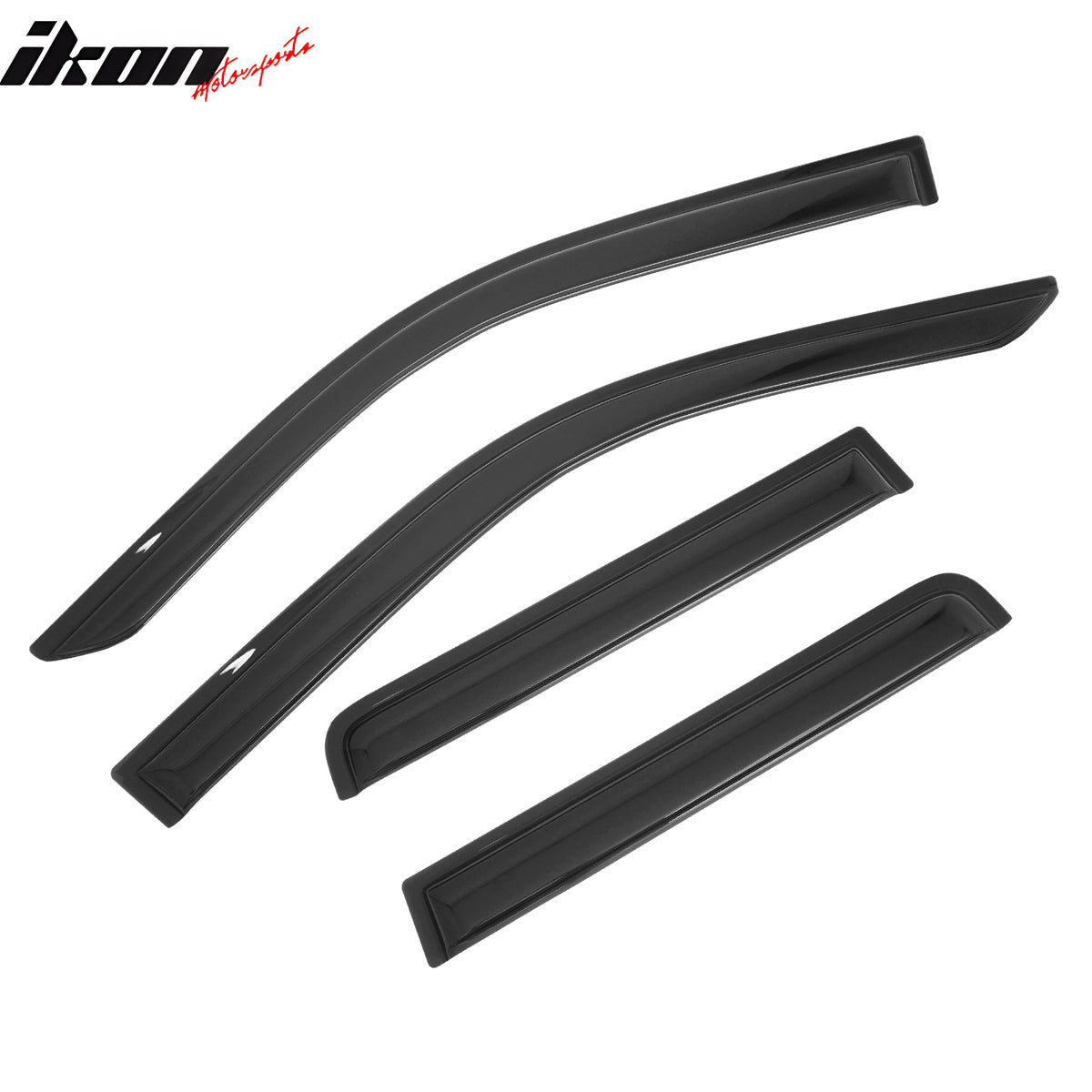 Fits 24-26 Toyota Tacoma Crew Cab Window Visors Smoke Acrylic Deflectors 4PC Set