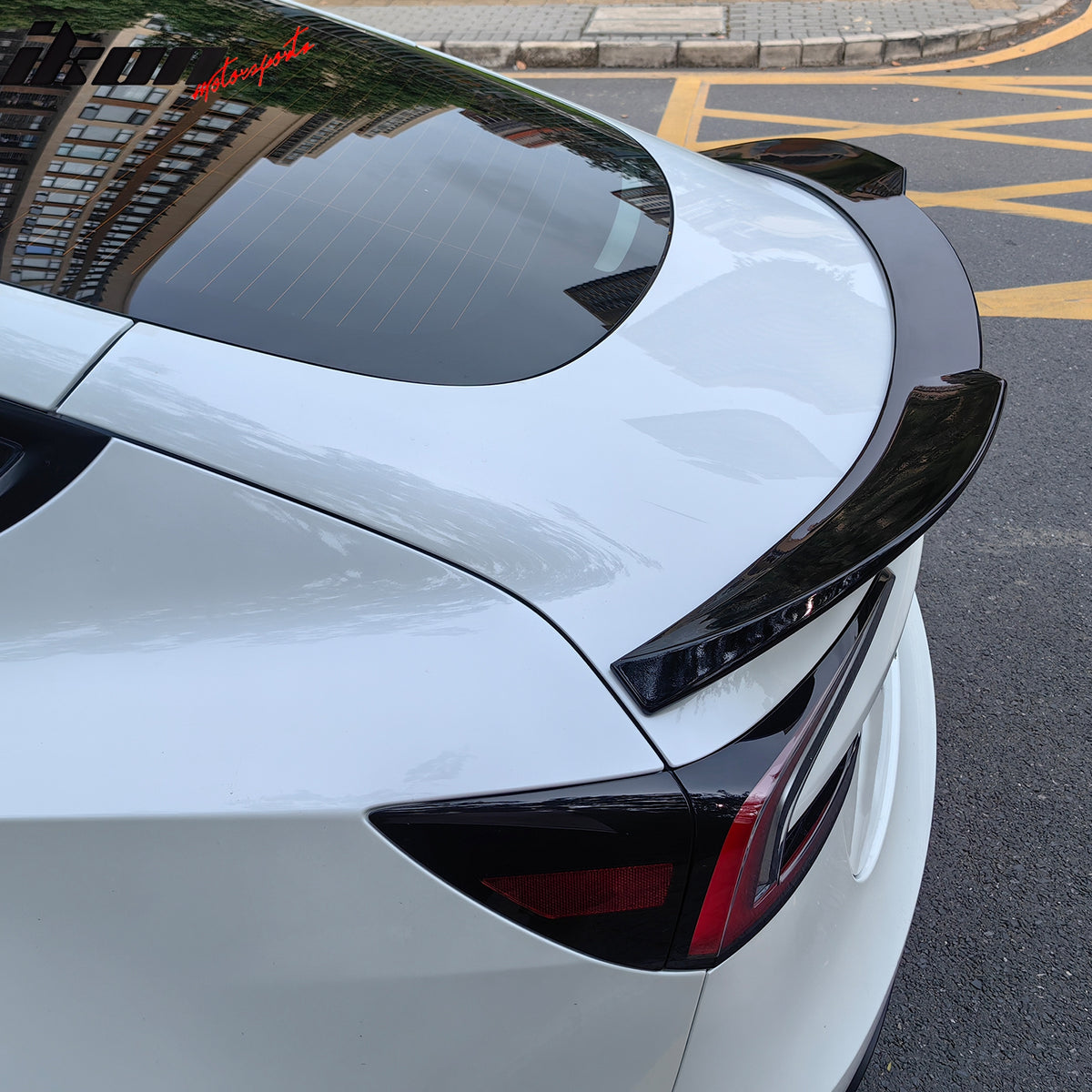 Fits 17-25 Tesla Model 3 Performance Rear Trunk Spoiler Wing Gloss Black - ABS