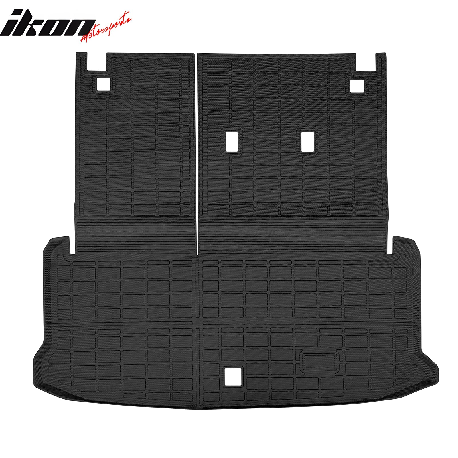 Fits 24-26 Toyota Grand Highlander Trunk Mat & Backrest Mats Cargo Liner Pad TPE