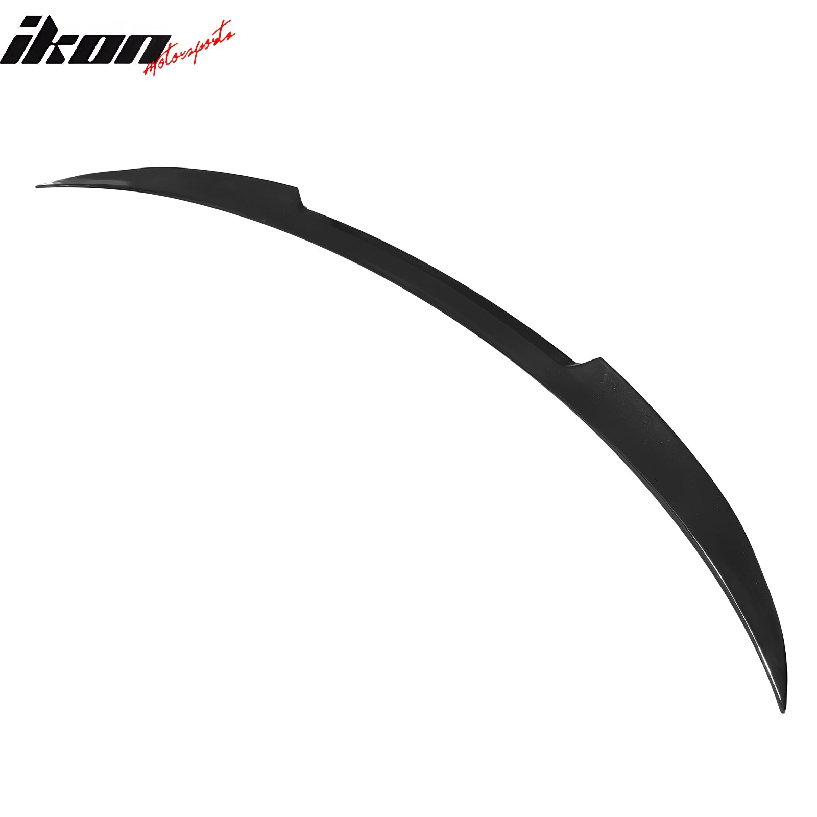 Fits 24-25 Tesla Model 3 V Style Rear Trunk Spoiler Wing Lip Lid Gloss Black ABS