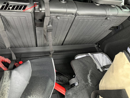 IKON MOTORSPORTS TPE Backrest Mats, Compatible with 2025-2026 BMW G45 X3, All Weather Rear Seat Back Mat Cover Protector, Black 3PCS