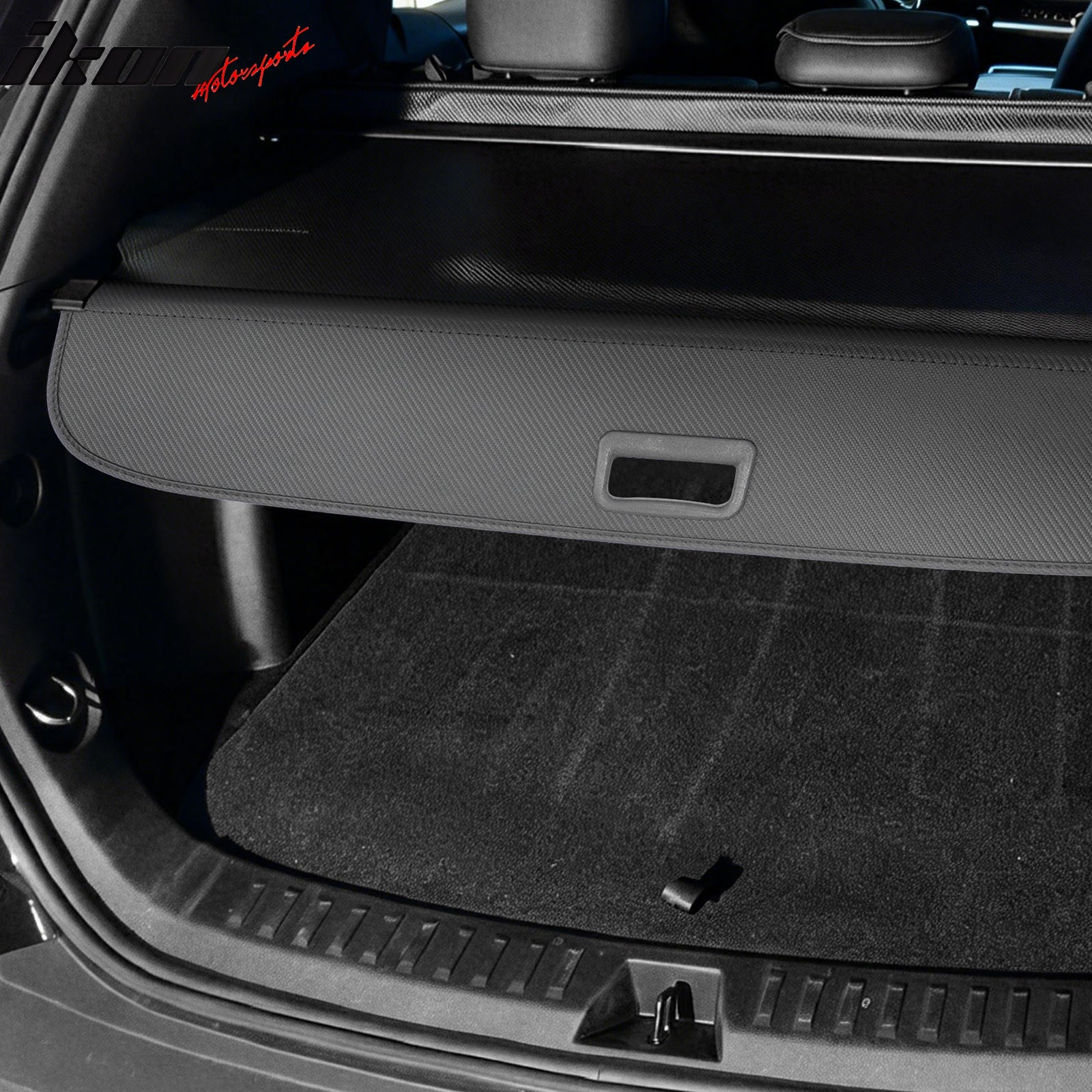 Fits 25-26 Chevrolet Equinox & GMC Terrain Rear Cargo Cover Carbon Fiber Texture