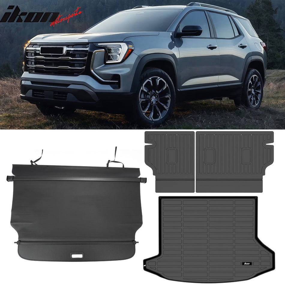 2025-2026 Equinox & Terrain Cargo Cover + TPE Backrest + 3D Trunk Mats