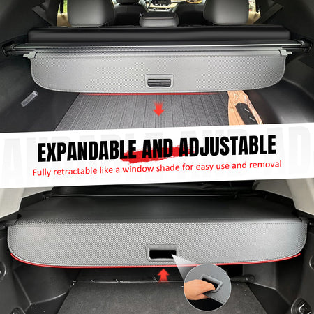 Fits 24-26 Traverse Acadia Enclave Cargo Cover + TPE Backrest + 3D Trunk Mats