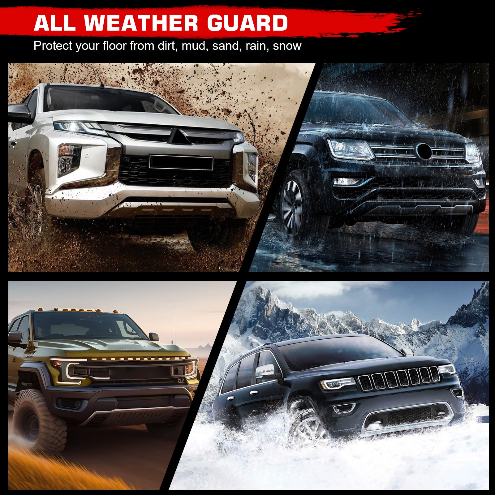 Fits 25-26 Honda Civic Hybrid TPE All Weather 3D Floor Mats Cargo Liner Carpets