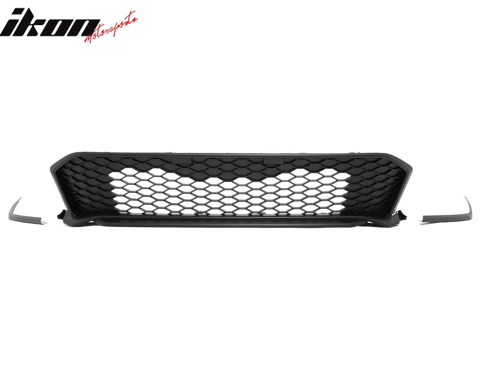 Fits 25-26 Honda Civic Type R Style Front Bumper Upper Lower Grilles Matte Black
