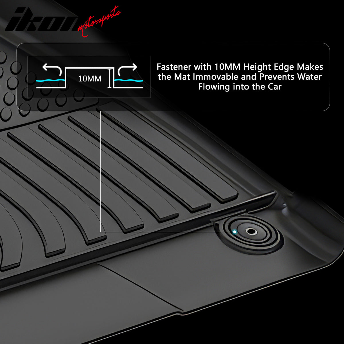 Fits 25-26 Hyundai Ioniq 5 W/Fixed Console TPE 3D Floor Mats Cargo Liner Carpets