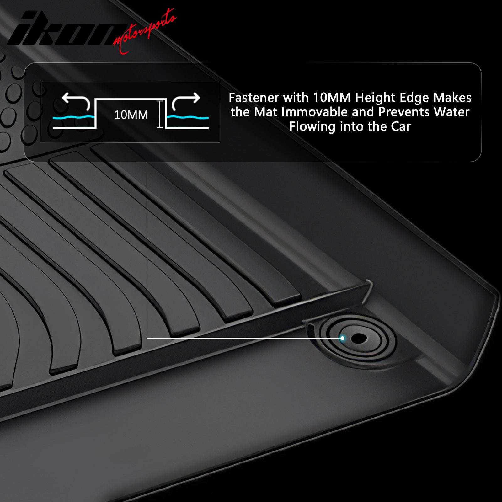 Fits 25-26 Hyundai Ioniq 5 N TPE All Weather 3D Floor Mats Cargo Liner Carpets