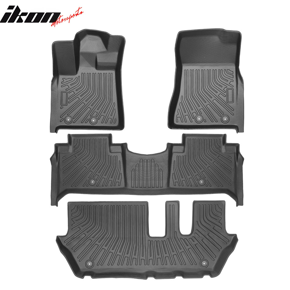 25-26 Infiniti QX80/Nissan Armada Bench Seat Floor Mats TPE 3D Carpet