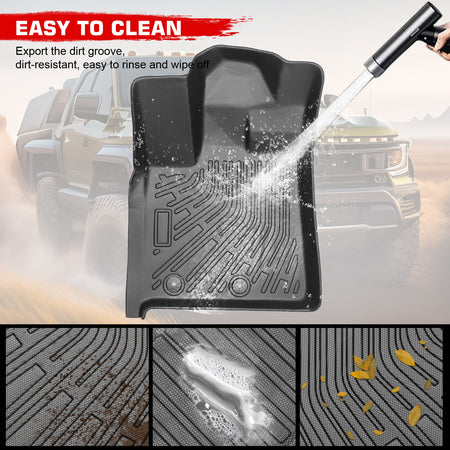 Fits 25-26 Infiniti QX80/Nissan Armada Bench Seat Floor Mats TPE 3D Carpet Liner