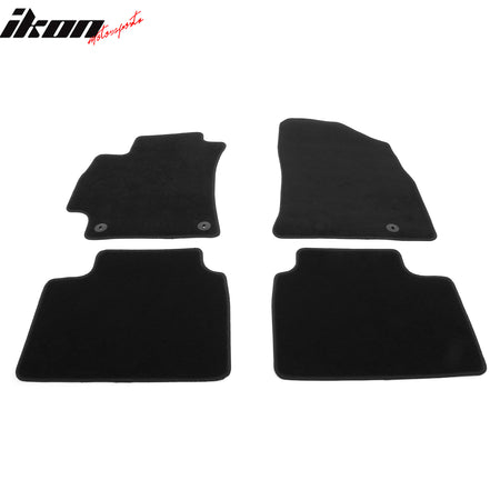 Fits 25-26 Kia K4 Anti-Slip First Second Row Floor Mats Carpets Nylon 4PCS Black