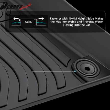 Fits 25-26 Kia K4 Floor Mats TPE Carpets All Weather 3D Custom Car Liner Guard