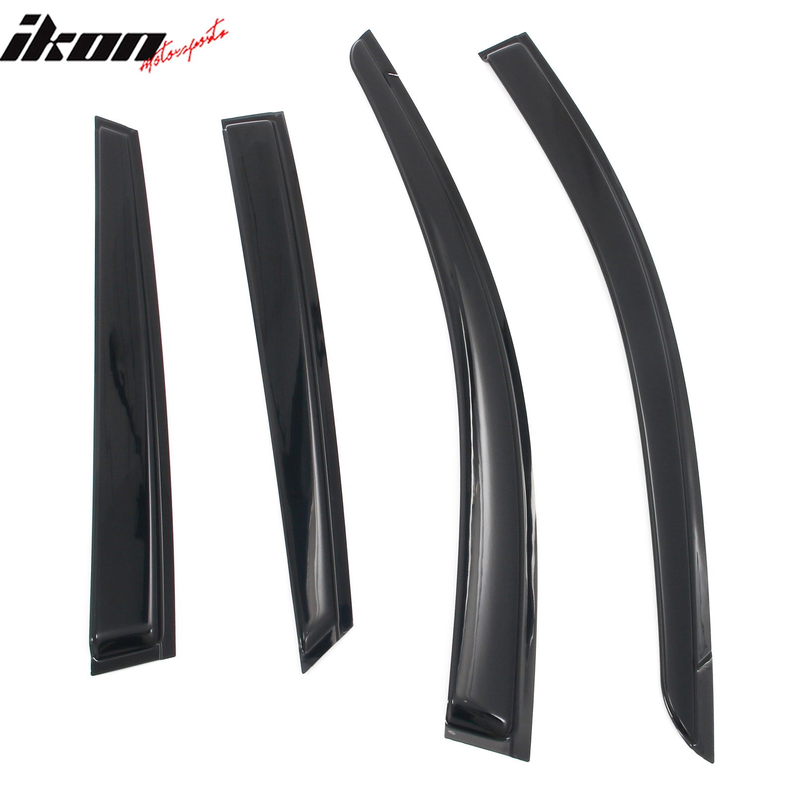 Fits 25-26 Kia K4 Window Visors Vent Rain Wind Sun Guards Deflectors Tape-On