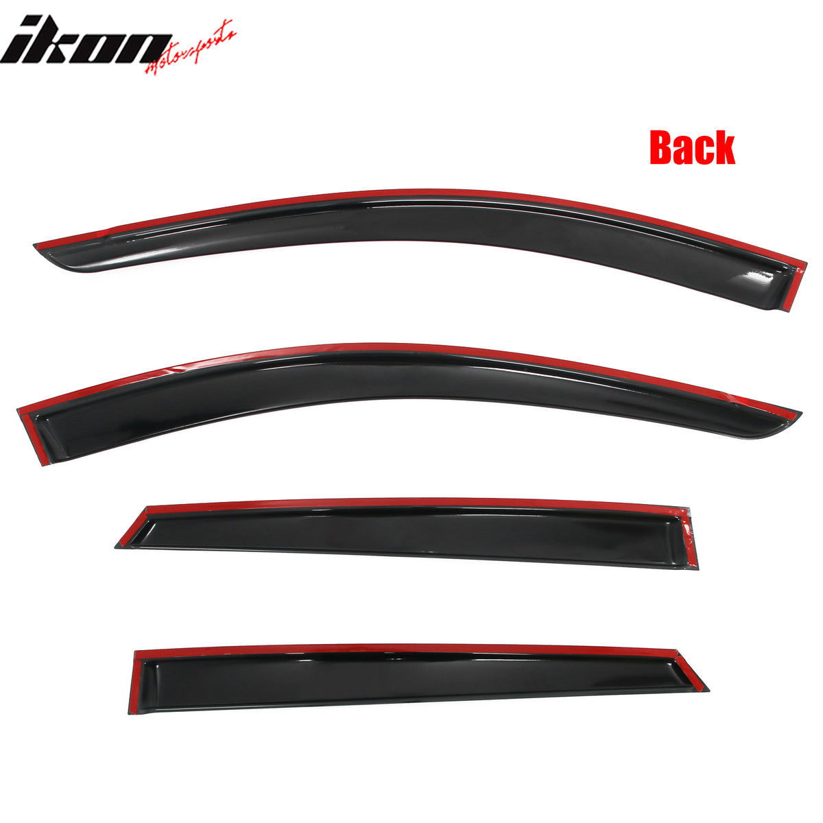 Fits 25-26 Kia K4 Window Visors Vent Rain Wind Sun Guards Deflectors Tape-On