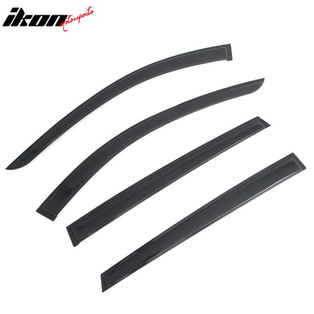 Fits 25-26 Mazda CX-70 & 24-26 CX-90 Tape-on Window Visors Vent Rain Deflectors