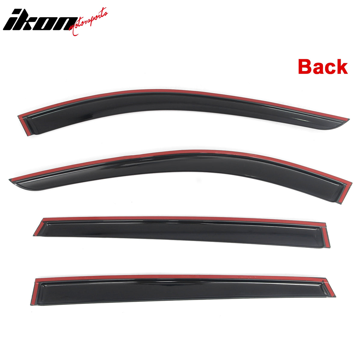 Fits 25-26 Mazda CX-70 & 24-26 CX-90 Tape-on Window Visors Vent Rain Deflectors