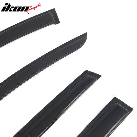 Fits 25-26 Mazda CX-70 & 24-26 CX-90 Tape-on Window Visors Vent Rain Deflectors
