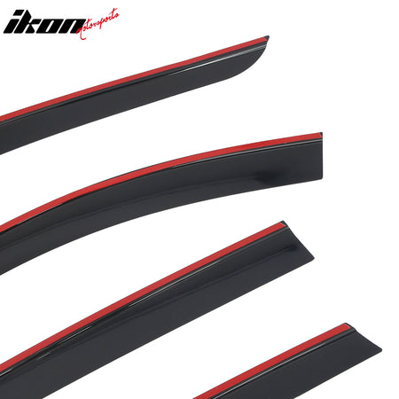 Fits 25-26 Mazda CX-70 & 24-26 CX-90 Low Profile Style Tape-on Window Visors