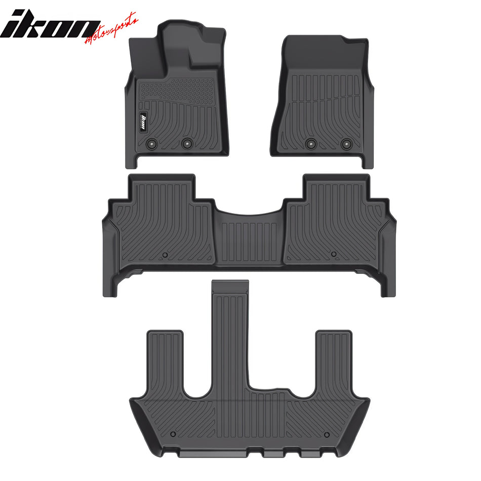 2025-2026 Nissan Armada & Infiniti QX80 All Weather 3D Floor Mats TPE