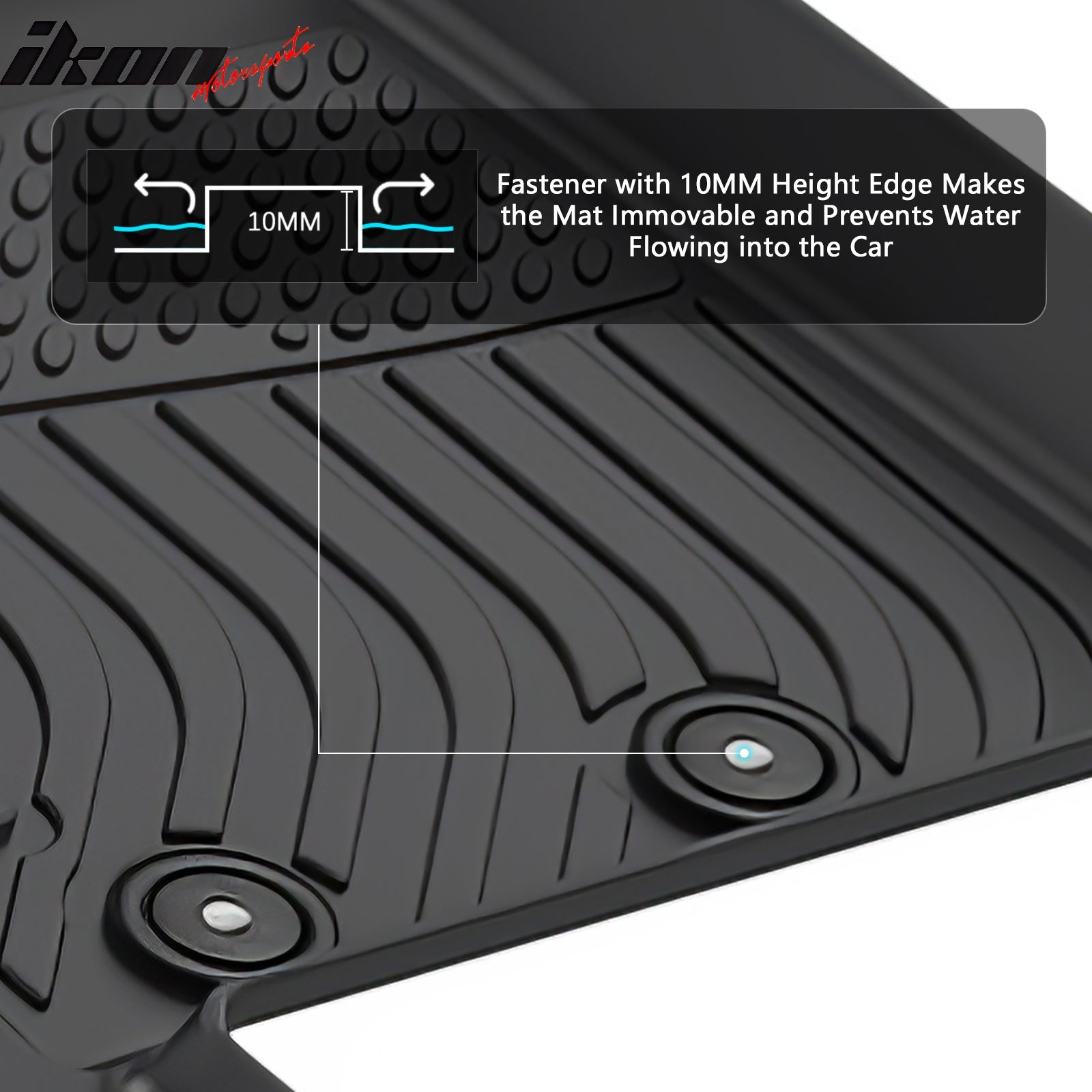 Fits 25-26 Nissan Armada & Infiniti QX80 All Weather 3D TPE Floor Mats Carpets