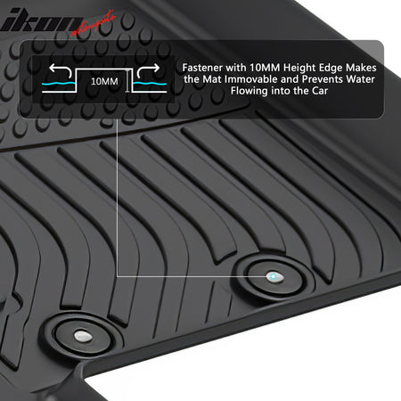 Fits 25-26 Nissan Armada & Infiniti QX80 All Weather 3D TPE Floor Mats Carpets