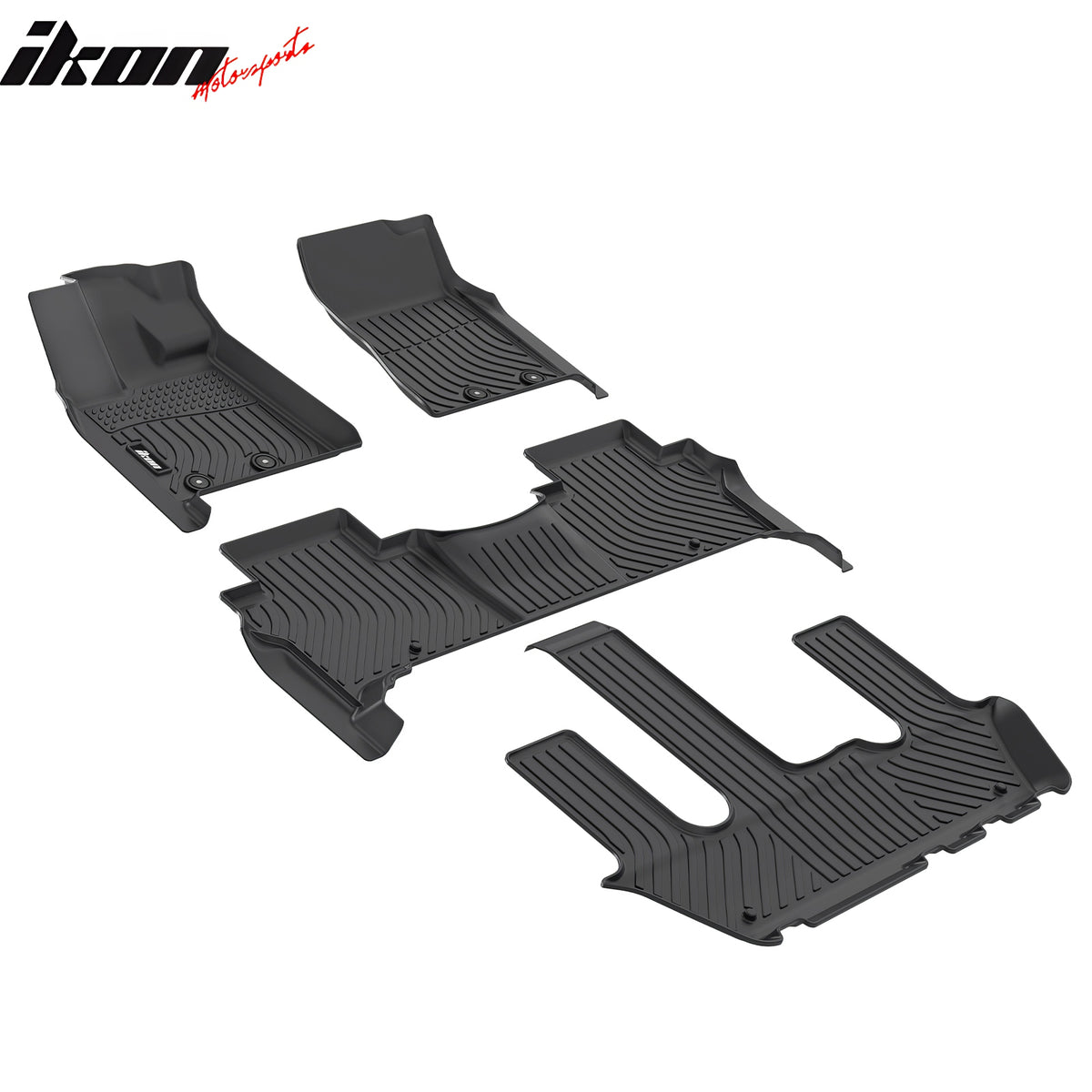 Fits 25-26 Nissan Armada & Infiniti QX80 All Weather 3D TPE Floor Mats Carpets