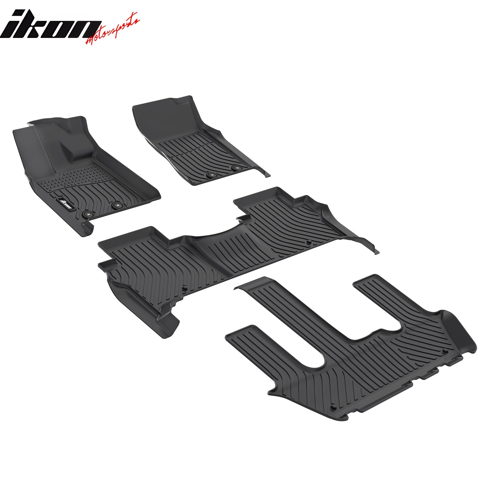 Fits 25-26 Nissan Armada & Infiniti QX80 All Weather 3D TPE Floor Mats Carpets