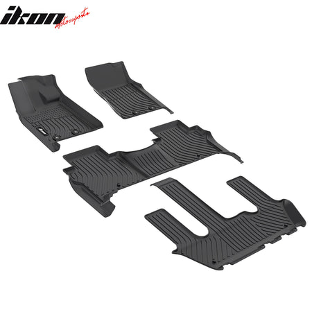 Fits 25-26 Nissan Armada & Infiniti QX80 All Weather 3D TPE Floor Mats Carpets