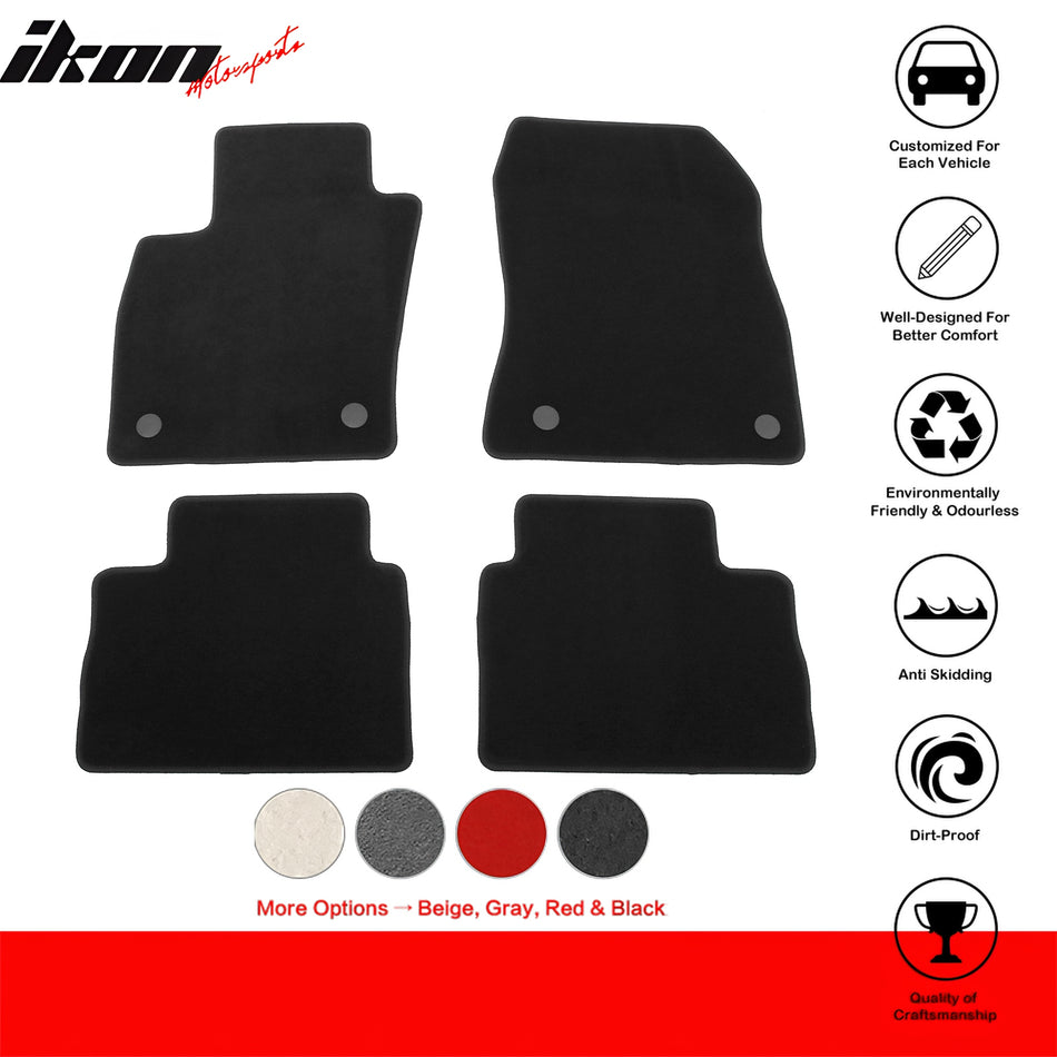 2025-2026 Nissan Kicks OE Style Black Floor Mats Nylon 4PCS