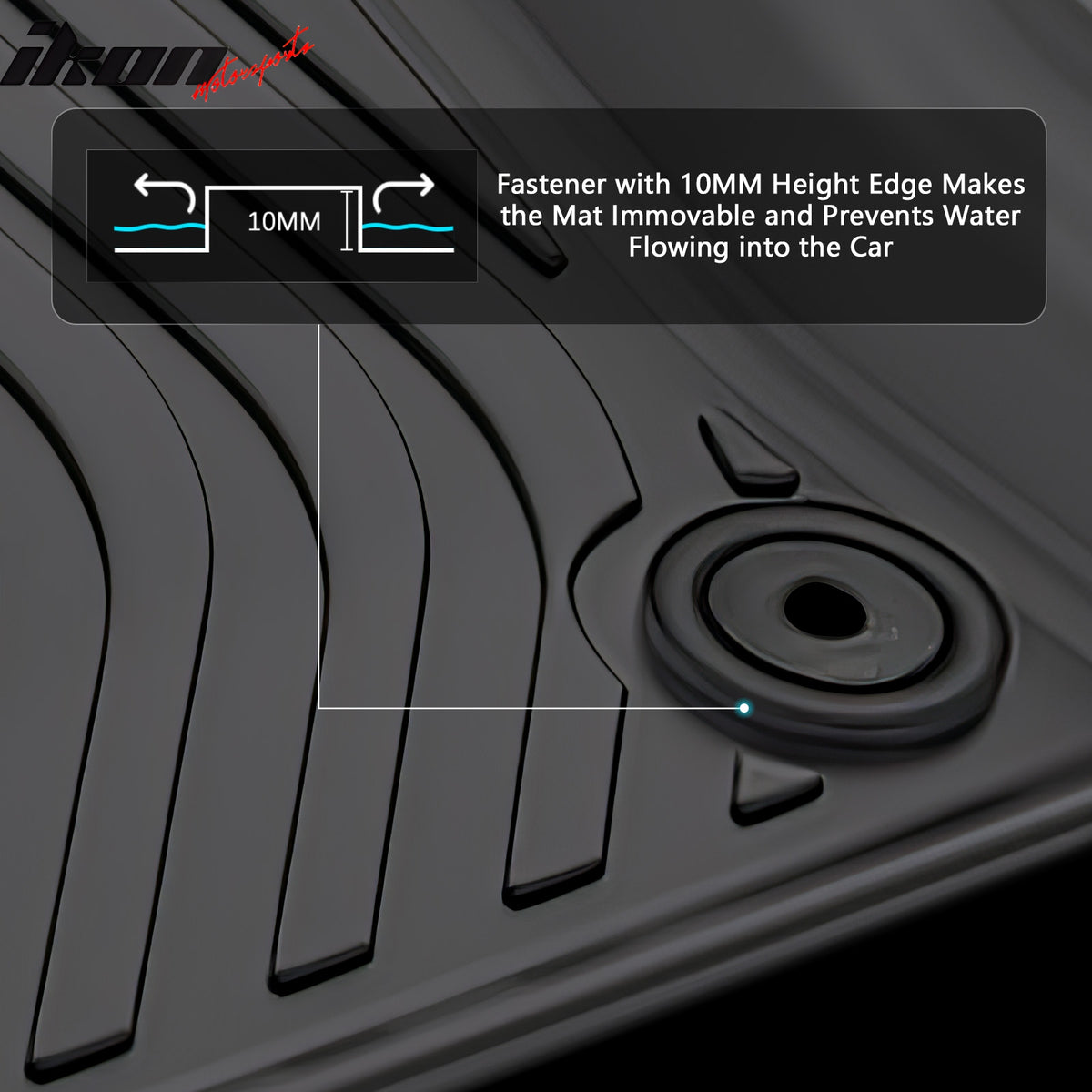 Fits 25-26 Nissan Kicks Floor Mats TPE Carpets All Weather 3D Car Liner Guard
